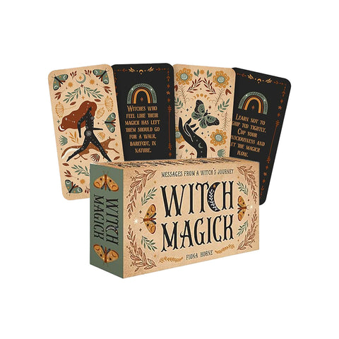 Witch Magick Oracle Cards – Spell & Message Deck for Intuition & Rituals