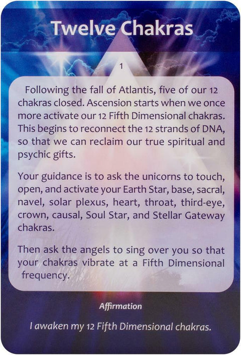 Ascension Cards Deck Findhorn Esoteric Affirmation Cooper Wisdom Light NEW