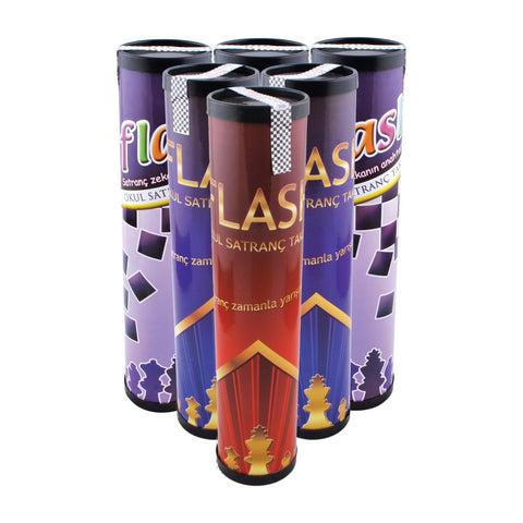Flash Roll Cylinder Chess Set Standard Size Chessman And Board Star 1050316