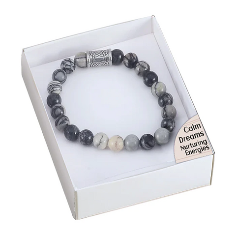 Crystal Bracelet Network Jasper Lo Scarabeo Calm Dreams Nurturing Energies NEW
