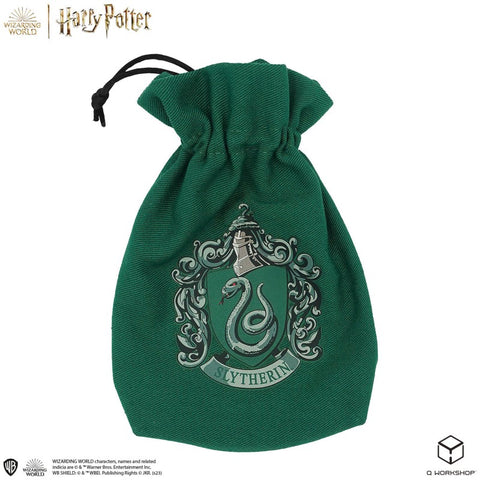 Harry Potter. Slytherin Dice & Pouch Set Magic Wizard Role Games Q-Workshop NEW