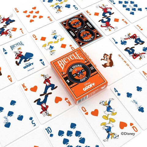 Disney Goofy Playing Cards by Bicycle - Poker Size, Custom Deck, USA Made