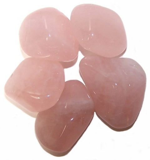 24 Large Tumble Stones - Rose Quartz Gemstones Talisman Ancient Wisdom NEW