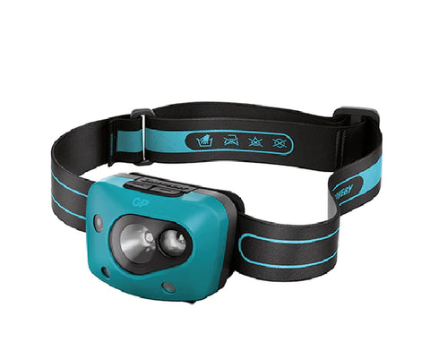 Gp Discovery Motion Sensor Headlamp Ch44 300 Lumens Single USe And Rechargeable