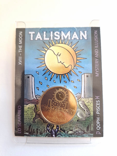 Tarot Talisman The Moon Xviii Mystery And Illusion Pisces Qoph Lo Scarabeo Ttc18