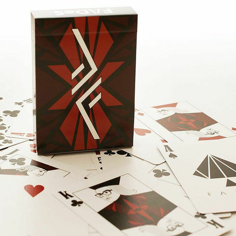 Fades Playing Cards Deck Difatta USpcc Magic Tricks Poker Zaggia Biscaro Red NEW
