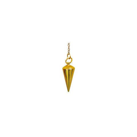 Deluxe Gold Soul Pendulum Lo Scarabeo Golden Metal Chain Divination Dowsing NEW
