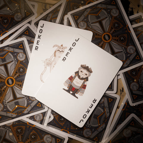 Mandalorian V2 Star Wars Theory 11 Playing Cards Deck Tricks Orange Black