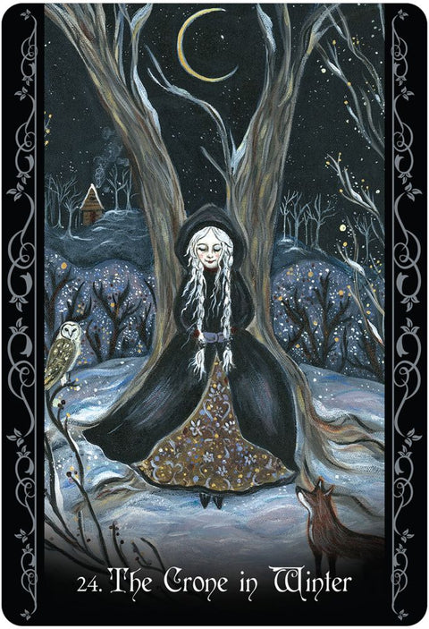 The Solitary Witch Oracle Blue Angel Artwork By Lady Viktoria Wisdom Awakening
