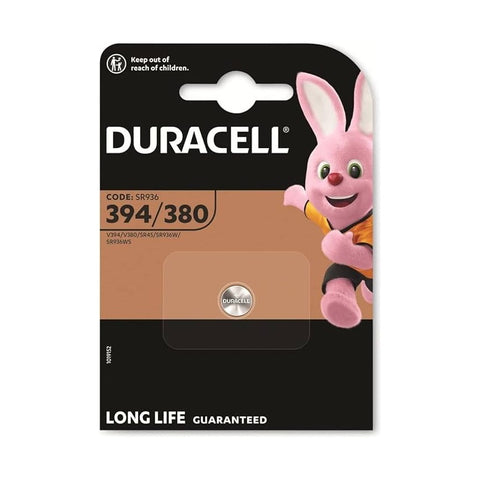 1x Duracell 394 380 Silver Oxide 1.55V Watch Battery