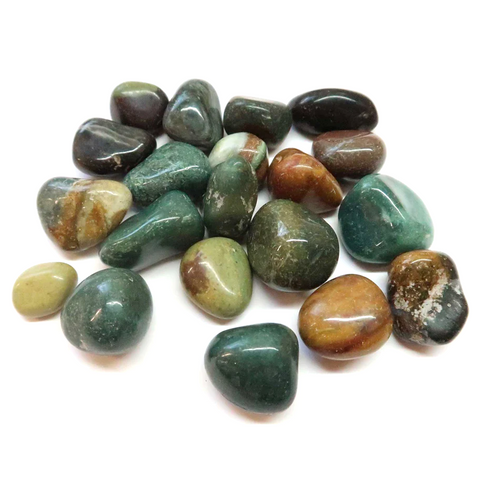 24 Large Tumble Stones - Fancy Jasper Gemstones Talisman Ancient Wisdom NEW
