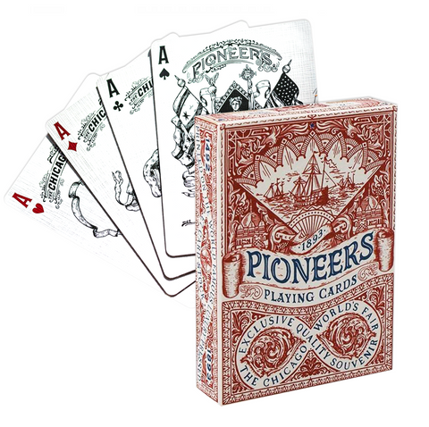Pioneers Red Playing Cards Deck Ellusionist 1893 Exclusive Quality Poker NEW
