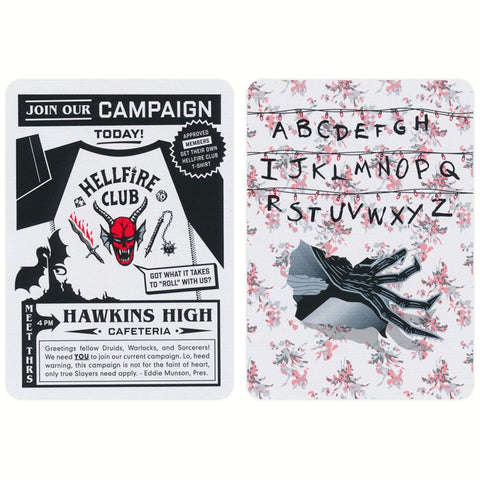 Stranger Things Playing Cards Poker Size USpcc Made In USa Theory 11 Netflix NEW