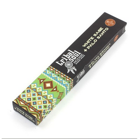 Tribal Soul Incense Sticks - White Sage + Palo Santo By Hari Darshan NEW