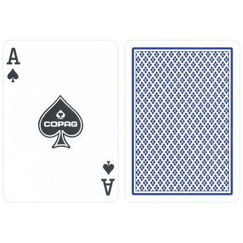 Copag Blue Deck 2 Corner Playing Cards 100% Plastic Regular Index Poker NEW