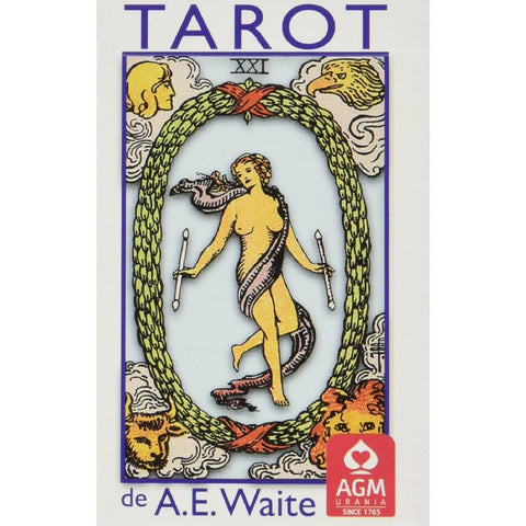 Tarot de A.E. Waite Pocket Blue Edition Portuguese
