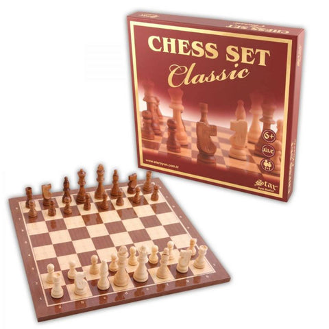 Classic Chess Set S Size Wooden Board And Chessman Original Star