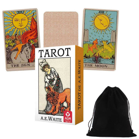 A.E. Waite Premium Edition Tarot Cards Deck Classic Rider Waite System With Bag