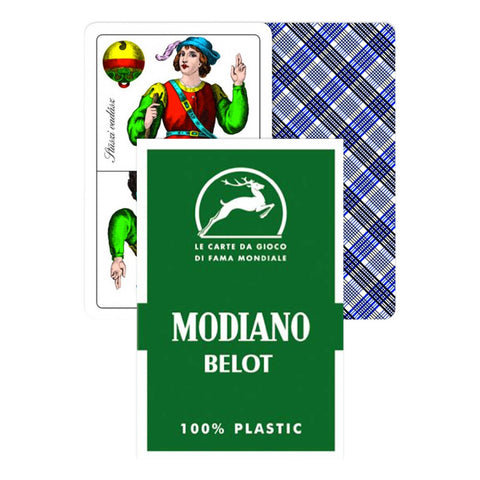 Magiare Belot Green Playing Cards Deck Modiano 100% Plastic Magic Tarot