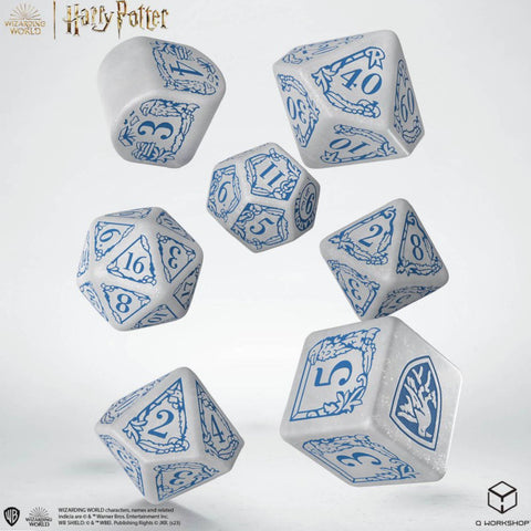 Harry Potter Ravenclaw Modern Dice Set White Role Playing Games Q-Workshop
