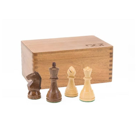 DGT Timeless Wooden Chess Pieces Classic Staunton Weighted Tournament Set