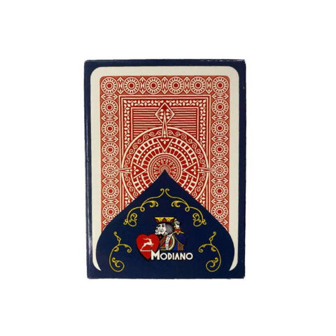 Modiano Ramino Red Deck – Jumbo Index – Acetate Plastic Playing Cards