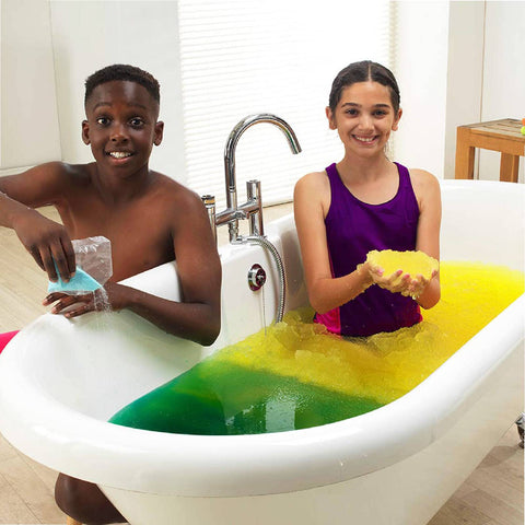 Gelli Baff Color Change Yellow Green Turn Water Into Goo Jelly Bath Kids