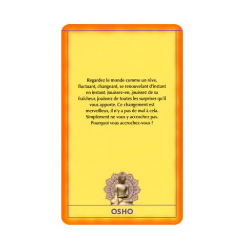 Osho Decouvrez Buddha Cards Deck French Edition Meditation Buddha Agm