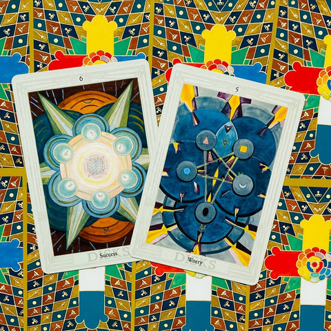 Thoth Tarot Cards De Luxe Aleister Crowley By Frieda Harris Art