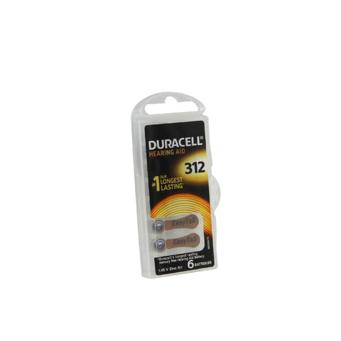 180x Duracell Activair 312 Hearing Aid Batteries Zinc Air 1.45V Mercury