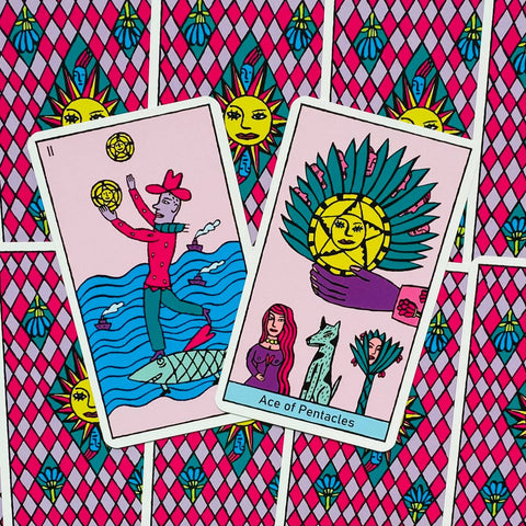 Kitty Kahane Tarot Cards Deck Agm Urania Esoteric Colorful Fortune