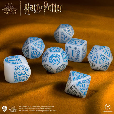 Harry Potter Ravenclaw Modern Dice Set White Role Playing Games Q-Workshop
