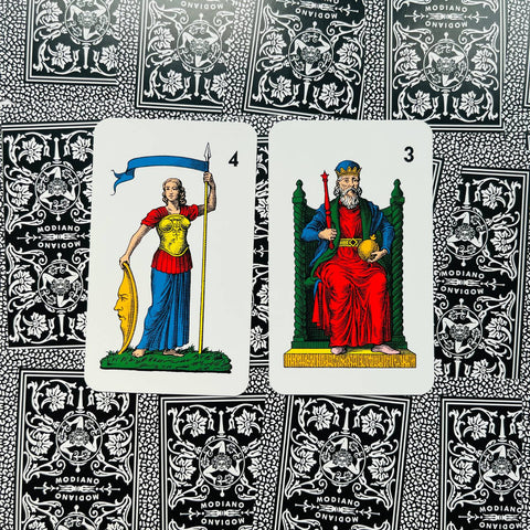 Tarocco Siciliano Playing Cards Tarot Deck Modiano Magic Green Sicilian