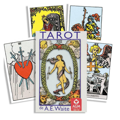 Tarot de A.E. Waite Pocket Blue Edition Portuguese