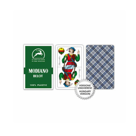 Magiare Belot Green Playing Cards Deck Modiano 100% Plastic Magic Tarot