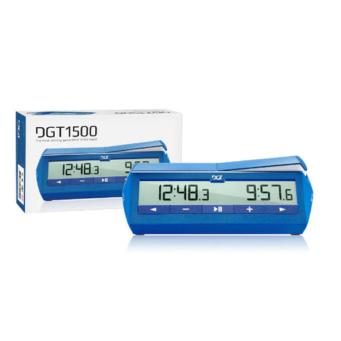 DGT1500 Blue Digital Game Timer – Chess & Board Games Clock By DGT