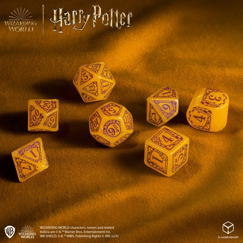 Harry Potter. Gryffindor Modern Dice Set Gold Role Playing Games Q-Workshop
