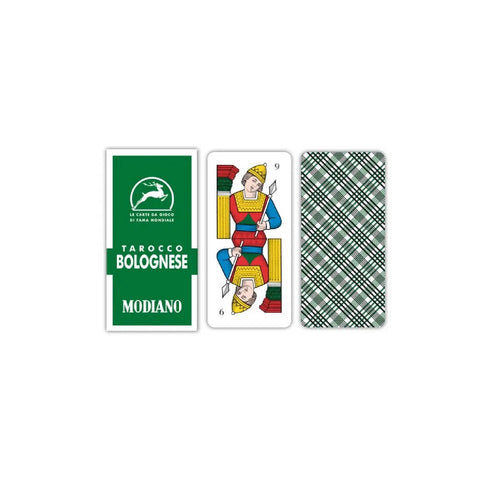 Tarocco Bolognese Playing Cards Tarot Deck Modiano Magic Table Games Green