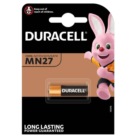 9x Duracell Alkaline Mn27 Batteries 12V A27 27A V27A 8Lr732
