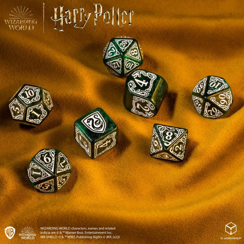 Harry Potter. Slytherin Modern Dice Set Green Role Playing Games Q-Workshop