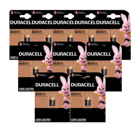 10x Duracell Alkaline Mn11 A11 Batteries 6V 11A E11A Gp-11A Gp11A