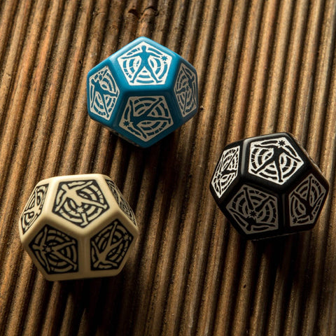 D12 Hit Location Dice Black & White – RPG Role Playing Game Accessory