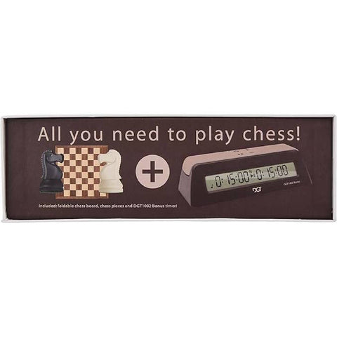 Chess Starter Box Brown (Pieces, Board & DGT1002) DGT