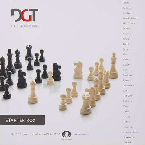Chess Starter Box Brown (Pieces, Board & DGT1002) DGT
