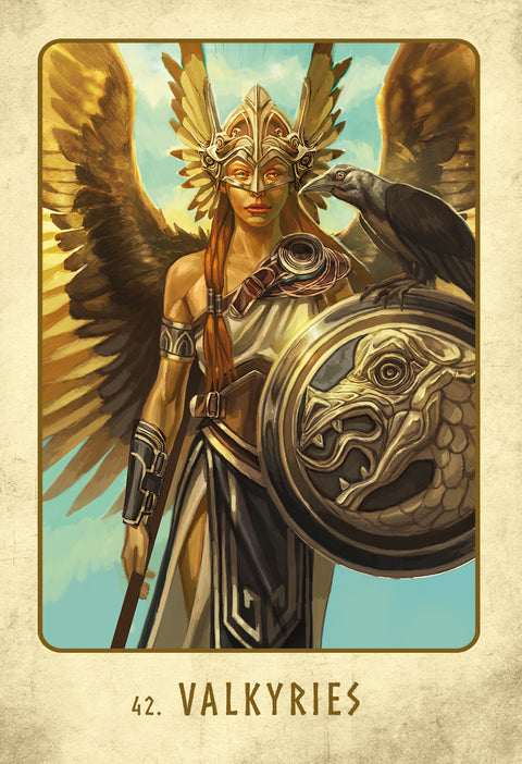 Viking Oracle Deck Cards & Guidebook Stacey Demarco Esoteric Telling Blue Angel