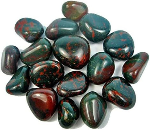 24 Tumble Stones - Bloodstone L (B Grade) Gemstones Talisman Ancient Wisdom NEW