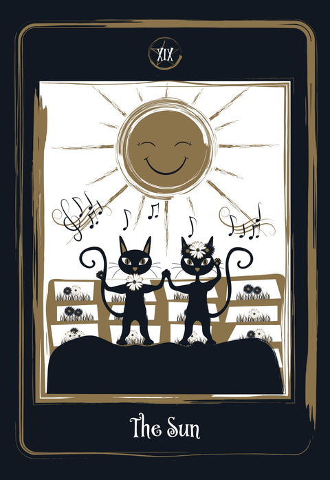 Golden Black Cat Tarot Cards Deck Agm Urania Helena De Almeida Cats Fans NEW