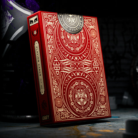 Obey Playing Cards Red Edition Theory11