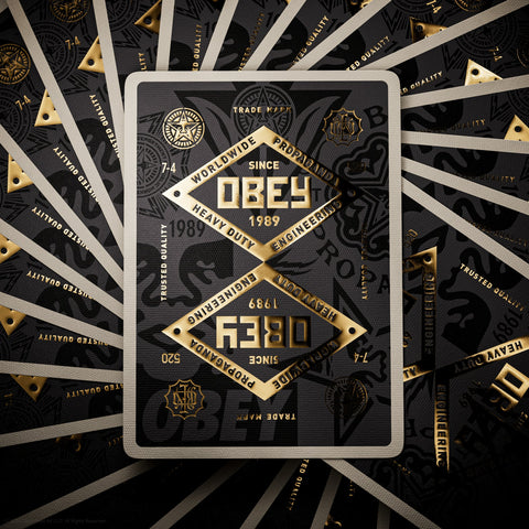 Obey Playing Cards Gold edition Theory11
