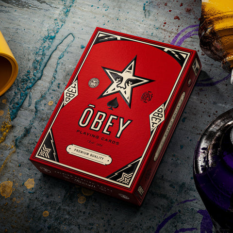 Obey Playing Cards Red Edition Theory11